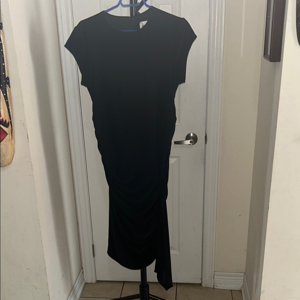 Joseph Ribkoff Elegant Black Asymmetrical Dress